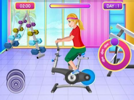 健身女孩锻炼（Gym Workout）