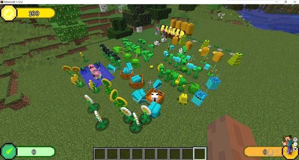 我的世界植物大战僵尸模组（MinecraftVSZombies2）