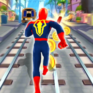 超级英雄奔跑地铁奔跑者