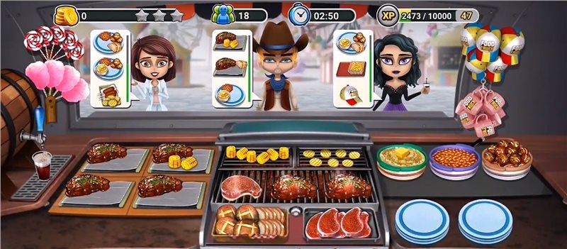 模拟餐厅小游戏