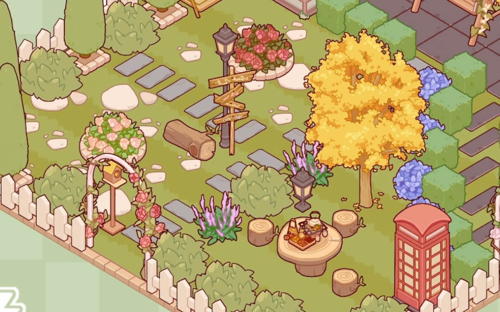 装修豪宅花园的游戏