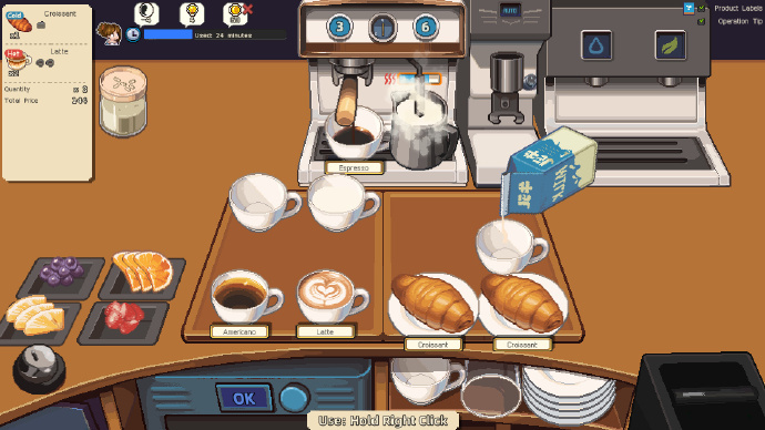 咖啡店经营类小游戏
